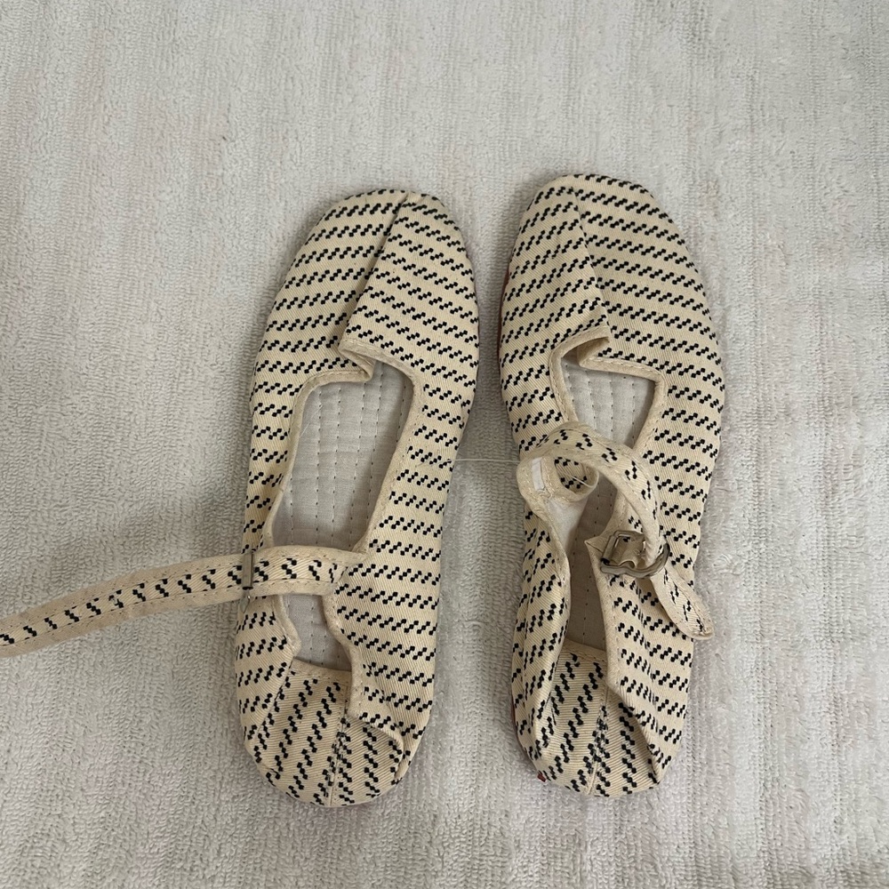 Amazon Cream and Black Women's Flats